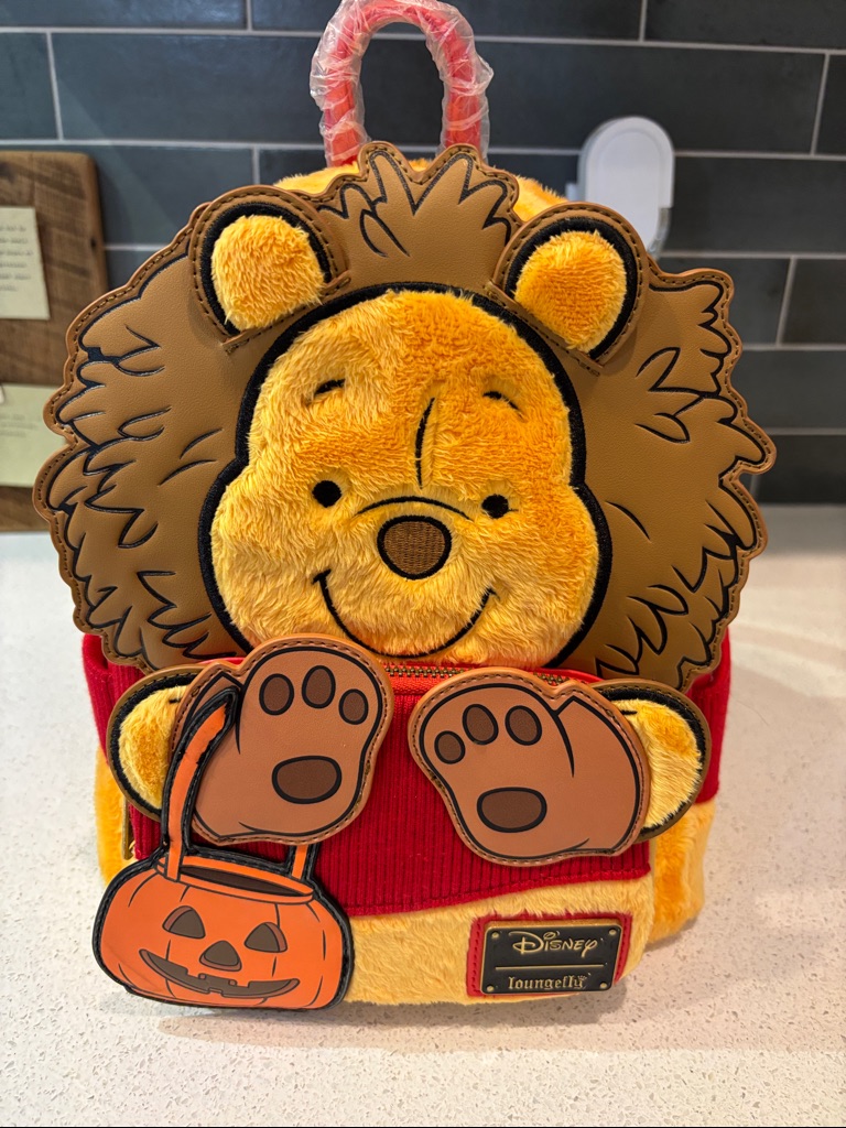 Loungefly Winnie The Pooh As A Lion Backpack Nwt Glows In The Dark